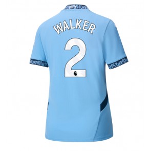 Manchester City Kyle Walker #2 Domácí Dres pro Dámy 2024-25 Krátkým Rukávem