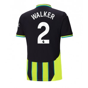 Manchester City Kyle Walker #2 Venkovní Dres 2024-25 Krátkým Rukávem