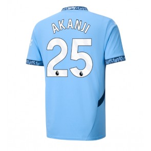 Manchester City Manuel Akanji #25 Domácí Dres 2024-25 Krátkým Rukávem