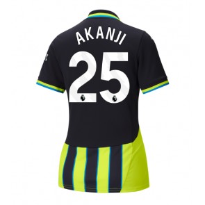 Manchester City Manuel Akanji #25 Venkovní Dres pro Dámy 2024-25 Krátkým Rukávem