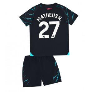 Manchester City Matheus Nunes #27 Alternativní dres komplet pro Děti 2023-24 Krátkým Rukávem (+ Krátké kalhoty)