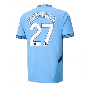 Manchester City Matheus Nunes #27 Domácí Dres 2024-25 Krátkým Rukávem