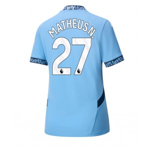 Manchester City Matheus Nunes #27 Domácí Dres pro Dámy 2024-25 Krátkým Rukávem