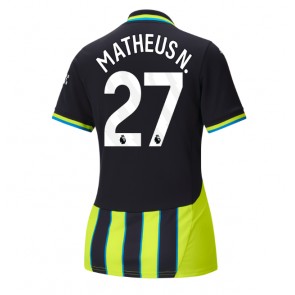 Manchester City Matheus Nunes #27 Venkovní Dres pro Dámy 2024-25 Krátkým Rukávem