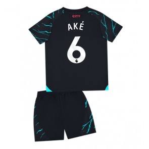 Manchester City Nathan Ake #6 Alternativní dres komplet pro Děti 2023-24 Krátkým Rukávem (+ Krátké kalhoty)