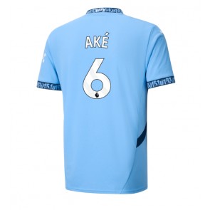 Manchester City Nathan Ake #6 Domácí Dres 2024-25 Krátkým Rukávem