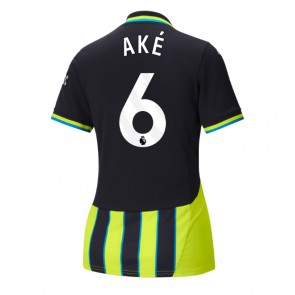 Manchester City Nathan Ake #6 Venkovní Dres pro Dámy 2024-25 Krátkým Rukávem