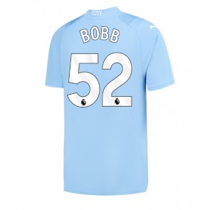 Manchester City Oscar Bobb #52 Domácí Dres 2023-24 Krátkým Rukávem