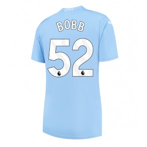 Manchester City Oscar Bobb #52 Domácí Dres pro Dámy 2023-24 Krátkým Rukávem