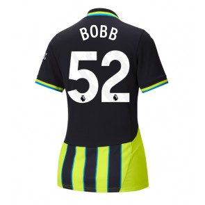 Manchester City Oscar Bobb #52 Venkovní Dres pro Dámy 2024-25 Krátkým Rukávem