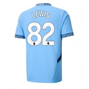 Manchester City Rico Lewis #82 Domácí Dres 2024-25 Krátkým Rukávem