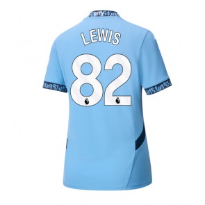 Manchester City Rico Lewis #82 Domácí Dres pro Dámy 2024-25 Krátkým Rukávem