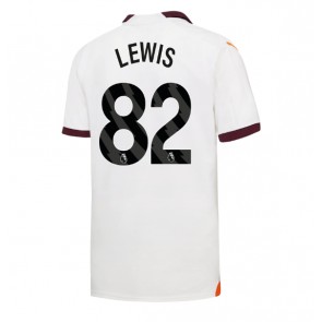 Manchester City Rico Lewis #82 Venkovní Dres 2023-24 Krátkým Rukávem