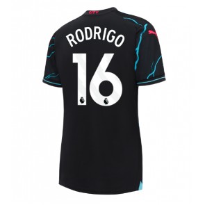 Manchester City Rodri Hernandez #16 Alternativní Dres pro Dámy 2023-24 Krátkým Rukávem