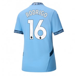 Manchester City Rodri Hernandez #16 Domácí Dres pro Dámy 2024-25 Krátkým Rukávem