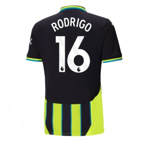 Manchester City Rodri Hernandez #16 Venkovní Dres 2024-25 Krátkým Rukávem