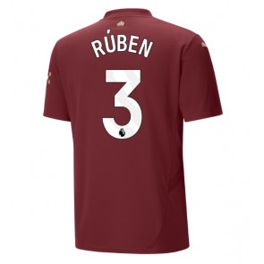 Manchester City Ruben Dias #3 Alternativní Dres 2024-25 Krátkým Rukávem