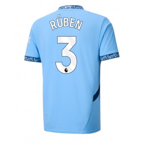 Manchester City Ruben Dias #3 Domácí Dres 2024-25 Krátkým Rukávem