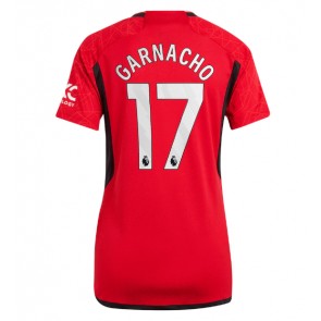 Manchester United Alejandro Garnacho #17 Domácí Dres pro Dámy 2023-24 Krátkým Rukávem