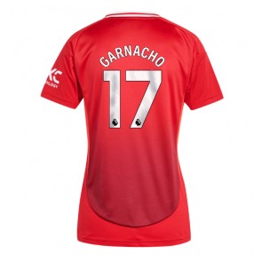 Manchester United Alejandro Garnacho #17 Domácí Dres pro Dámy 2024-25 Krátkým Rukávem