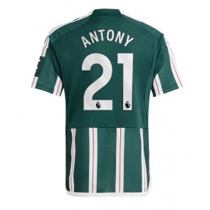 Manchester United Antony #21 Venkovní Dres 2023-24 Krátkým Rukávem