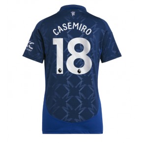 Manchester United Casemiro #18 Venkovní Dres pro Dámy 2024-25 Krátkým Rukávem