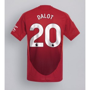 Manchester United Diogo Dalot #20 Domácí Dres 2024-25 Krátkým Rukávem