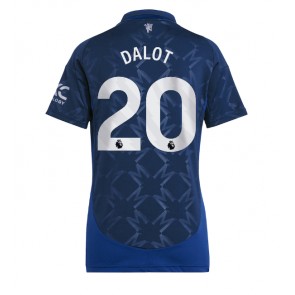 Manchester United Diogo Dalot #20 Venkovní Dres pro Dámy 2024-25 Krátkým Rukávem