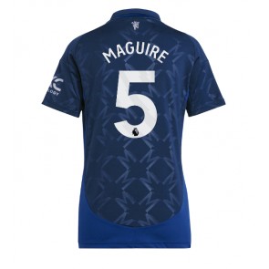 Manchester United Harry Maguire #5 Venkovní Dres pro Dámy 2024-25 Krátkým Rukávem