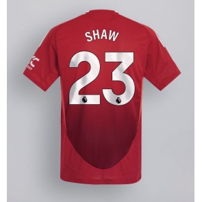 Manchester United Luke Shaw #23 Domácí Dres 2024-25 Krátkým Rukávem