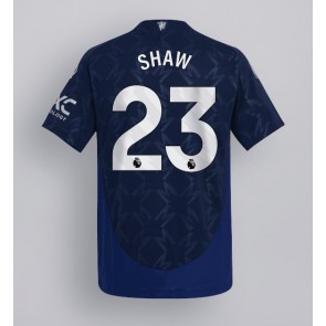 Manchester United Luke Shaw #23 Venkovní Dres 2024-25 Krátkým Rukávem