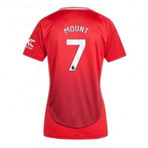 Manchester United Mason Mount #7 Domácí Dres pro Dámy 2024-25 Krátkým Rukávem