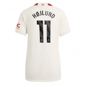 Manchester United Rasmus Hojlund #11 Alternativní Dres pro Dámy 2023-24 Krátkým Rukávem