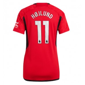 Manchester United Rasmus Hojlund #11 Domácí Dres pro Dámy 2023-24 Krátkým Rukávem