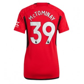 Manchester United Scott McTominay #39 Domácí Dres pro Dámy 2023-24 Krátkým Rukávem