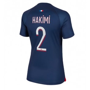 Paris Saint-Germain Achraf Hakimi #2 Domácí Dres pro Dámy 2023-24 Krátkým Rukávem