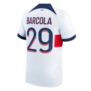 Paris Saint-Germain Bradley Barcola #29 Venkovní Dres 2023-24 Krátkým Rukávem