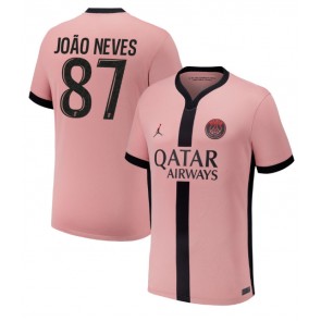 Paris Saint-Germain Joao Neves #87 Alternativní Dres 2024-25 Krátkým Rukávem