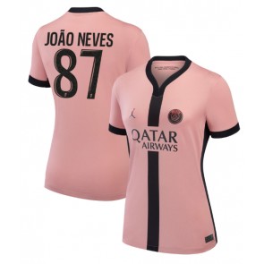 Paris Saint-Germain Joao Neves #87 Alternativní Dres pro Dámy 2024-25 Krátkým Rukávem