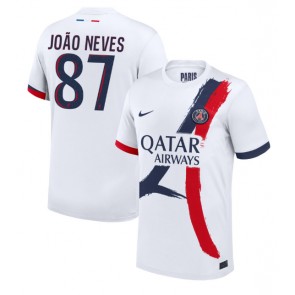 Paris Saint-Germain Joao Neves #87 Venkovní Dres 2024-25 Krátkým Rukávem