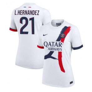 Paris Saint-Germain Lucas Hernandez #21 Venkovní Dres pro Dámy 2024-25 Krátkým Rukávem