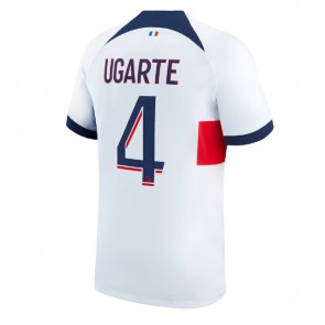 Paris Saint-Germain Manuel Ugarte #4 Venkovní Dres 2023-24 Krátkým Rukávem