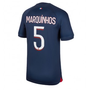 Paris Saint-Germain Marquinhos #5 Domácí Dres 2023-24 Krátkým Rukávem