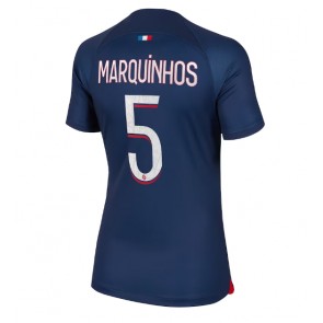 Paris Saint-Germain Marquinhos #5 Domácí Dres pro Dámy 2023-24 Krátkým Rukávem