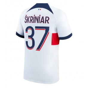 Paris Saint-Germain Milan Skriniar #37 Venkovní Dres 2023-24 Krátkým Rukávem