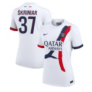 Paris Saint-Germain Milan Skriniar #37 Venkovní Dres pro Dámy 2024-25 Krátkým Rukávem