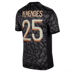 Paris Saint-Germain Nuno Mendes #25 Alternativní Dres 2023-24 Krátkým Rukávem