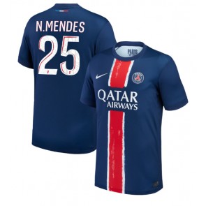 Paris Saint-Germain Nuno Mendes #25 Domácí Dres 2024-25 Krátkým Rukávem