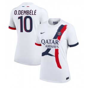 Paris Saint-Germain Ousmane Dembele #10 Venkovní Dres pro Dámy 2024-25 Krátkým Rukávem