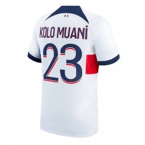 Paris Saint-Germain Randal Kolo Muani #23 Venkovní Dres 2023-24 Krátkým Rukávem